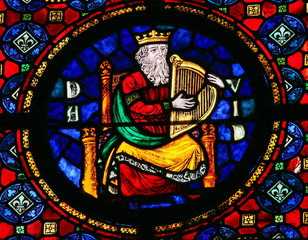 King David - stained glass - 106383146