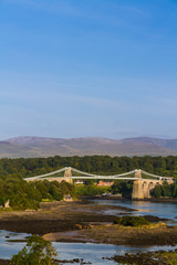 Menai Bridge, connecting Snowdonia and Anglesey