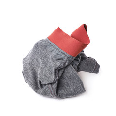Crumpled male underpants isolated