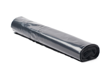 Roll of plastic garbage bags