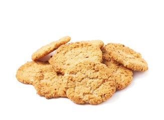 Pile of multiple cookies isolated