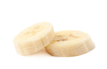 Banana slice isolated