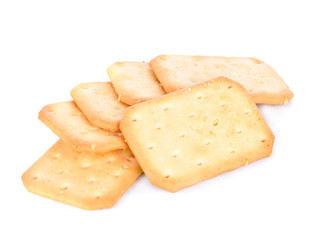 biscuits on the white background
