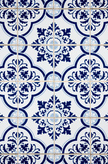 Portuguese glazed ceramic tiles