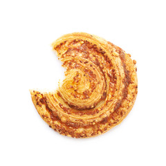 Cheese pastry roll bun isolated