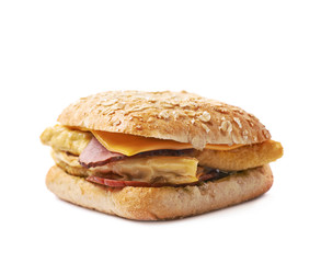 Home made sandwich isolated