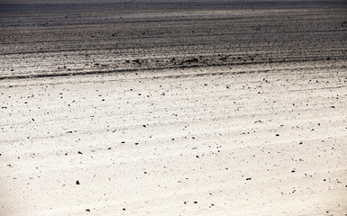 plowed agricultural field  