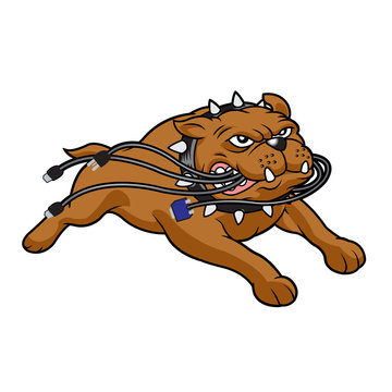Bulldog mascot 