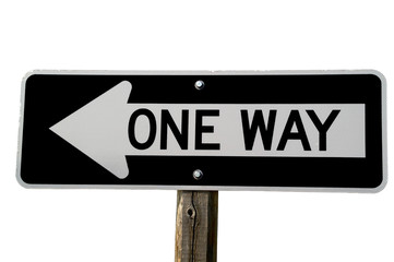 One Way sign