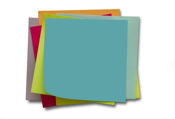 Blank Sticky Notes. Write your message. Colorful sticky notes.