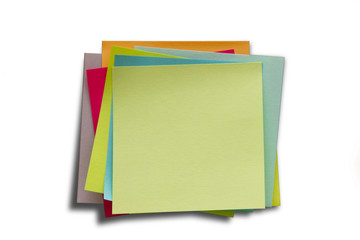 Blank Sticky Notes. Write your message. Colorful sticky notes.