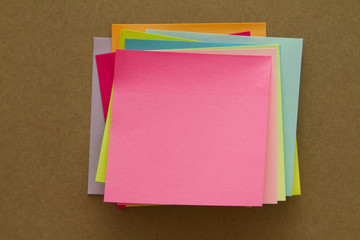Blank Sticky Notes. Write your message.