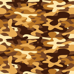 Camouflage for disguise in the desert, seamless pattern