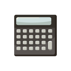 Naklejka premium Calculator icon, cartoon style