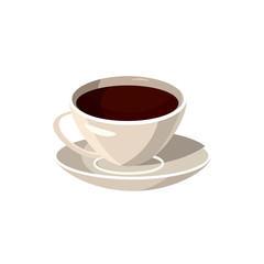Cup of coffee icon, cartoon style