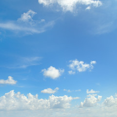 Naklejka na ściany i meble blue sky and light clouds
