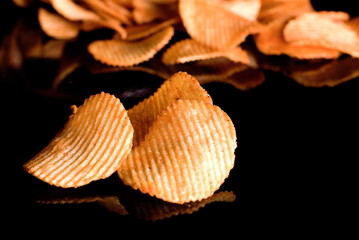 wavy potato chips
