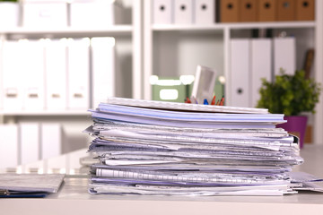 File Stack, file folder with white background