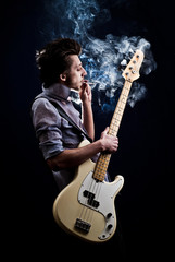 Obraz premium man with a guitar