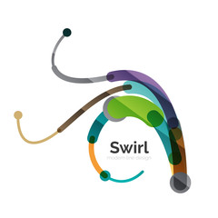 Vector swirl circle logo