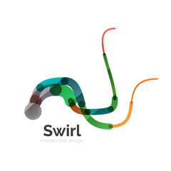 Vector swirl circle logo