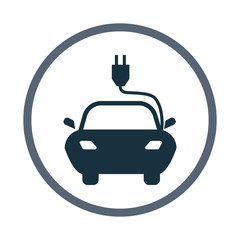 Electric car icon