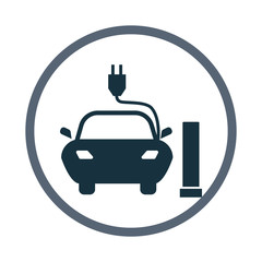 Electric car icon