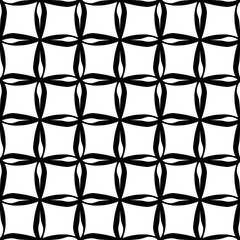 Fototapeta premium Vector modern seamless geometry pattern squares, black and white abstract geometric background, subtle pillow print, monochrome retro texture, hipster fashion design