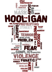 Hooligan word cloud, word cloud concept 4