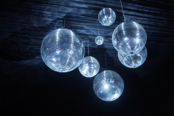 Disco balls in dark 
