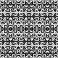 Seamless Geometric Pattern | Triangles | Black-and-White 2