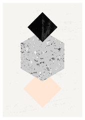 Obrazy na Szkle  Abstrakcyjna kompozycja geometryczna