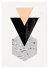 Poster Im Rahmen Abstrakte geometrische Komposition © Iveta Angelova