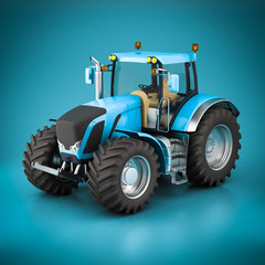Obraz premium Beautiful modern tractor