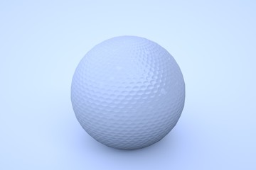 Fototapeta na wymiar Golf Ball. Very nice 3D Rendering 