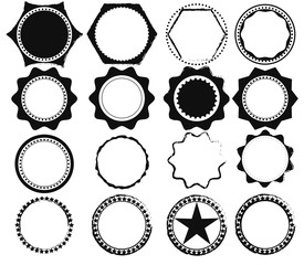 Vector Set of Retro Stamps and Badges.