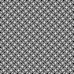 Seamless Pattern | Rounded Triangles | Black-and-White