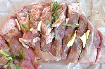 coscia di agnello aromatizzato