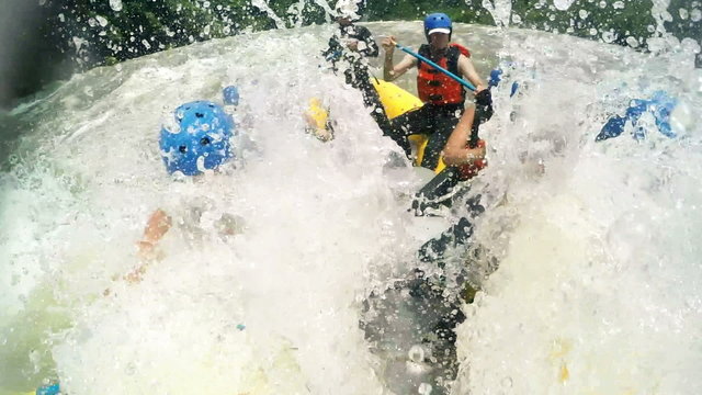 Experience the thrill of river rafting with our team of seven adventurous girls,captured in stunning slow motion at 120fps.