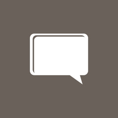 Naklejka premium Comments Or Speech Bubble Icon on Dark Gray Color. Eps-10.