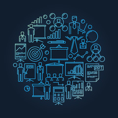 Business presentation symbol