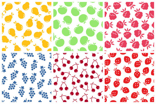 Fruits seamless pattern.
