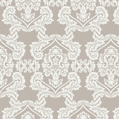 Elegant Royal pattern ornament in beige color. Vector