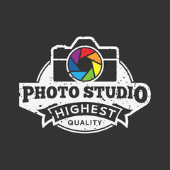 Obraz premium Vector Photo Studio Logo