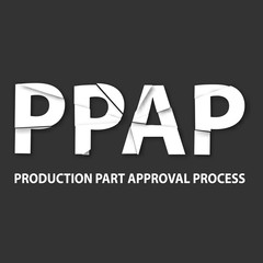 Vector illustration of PPAP method. PPAP is a method for setting up the approval process of the parts intended for the production