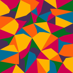 Obraz premium vector abstract irregular polygon background with pattern in full color spectrum colors