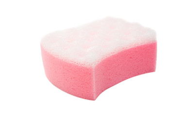 pink bath sponge