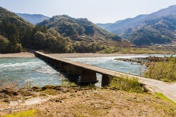 高知県四万十市　半家沈下橋