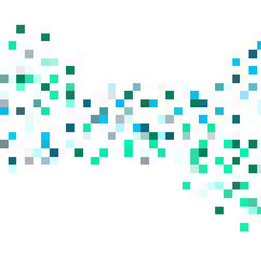 abstract square pixel mosaic background - vector illustration