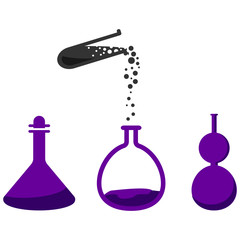 Test tube .VECTOR ICON 10 eps